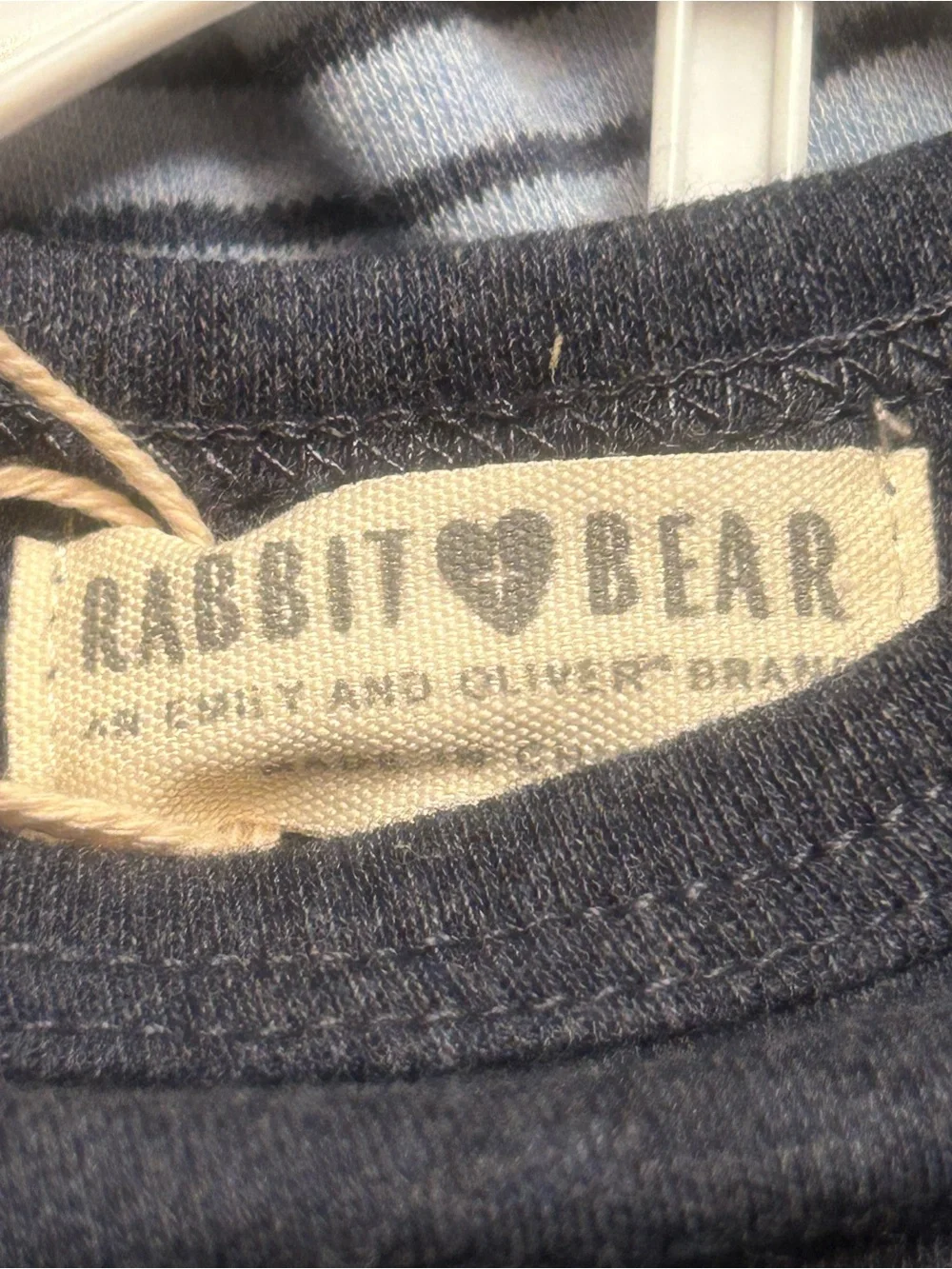 NWT-Rabbit+Bear 2-Piece '100% All Natural Baby' Short-Sleeve Bodysuit & Joggers